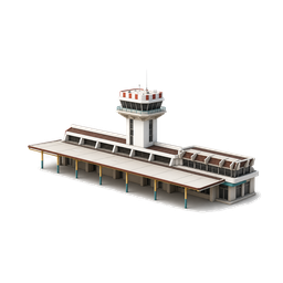 Belize airport terminal illustration