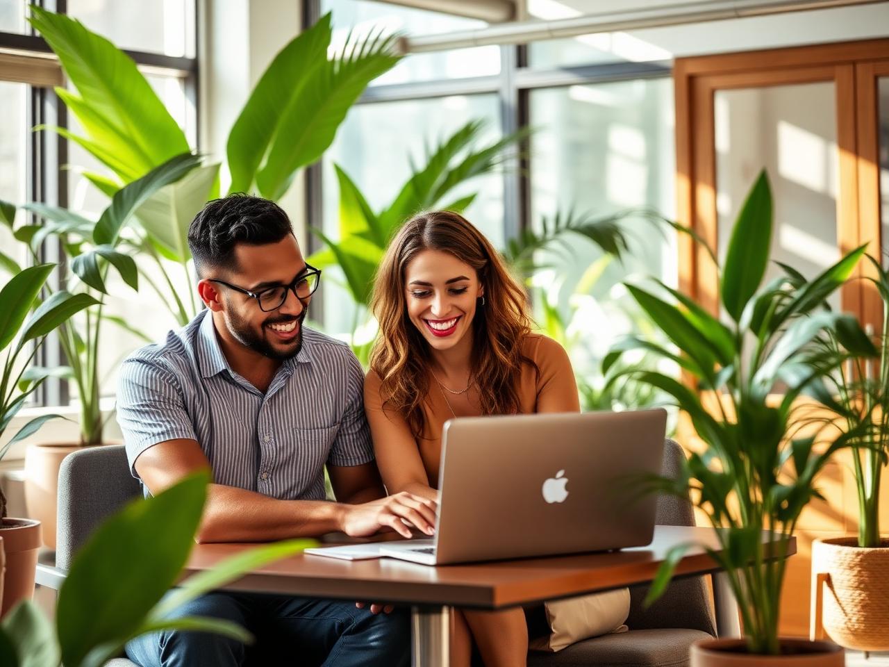 TripX teammates working together in a bright office in Belize